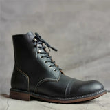 Xajzpa 39-48 Genuine leather Men Boots Comfortable Fashion Brand Ankle Boots