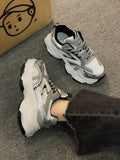Xajzpa Women Platform Sneakers 2025 Autumn New Fashion Casual Lace Up Sports Shoes Woman Non Slip Walking Shoes Ladies Vulcanize Shoes