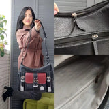 Y2K Vintage Crossbody Bag High Quality PU Leather Shoulder Bag Tote Women's Hip Hop Messenger Bag Large Handbag Commuter Female