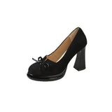 Xajzpa Peep Toe Nude Retro Women Shoes Slip On Branded Pumps Casual Heels Lace-Up Sandals Ladies Sweet Shallow Mouth Slip-On Fashi