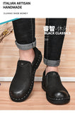 Xajzpa Men Genuine Leather Vintage Loafers Casual Shoes Mens Breathable Driving Flats Fashion Sewing Men Leisure Shoes Sneakers