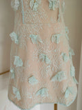 Xajzpa Fashion Dress Women's Sleeveless 3D Flowers Lace Sequin Solid Color Above Knee Party Dresses 2025 Summer New Tide