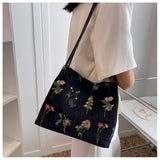 Xajzpa - Luxury Brand Large Flowers Tote Bag New High-quality Fabric Women's Designer Handbag High Capacity Shoulder Bags