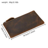 Xajzpa Leather Men Clutch Wallet Genuine Leather Zipper Business Men Day Bag Large Capacity Card Holder Purse Man Phone Pouth