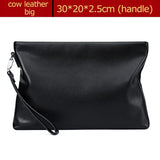 Xajzpa Clutches Bag Men Envelope Bag Handbag Genuine Leather Sheepskin Wallet Pouch Male Clutch Business Phone Bag Male