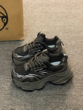 Xajzpa Women Platform Sneakers 2025 Autumn New Fashion Casual Lace Up Sports Shoes Woman Non Slip Walking Shoes Ladies Vulcanize Shoes