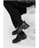 Xajzpa Men's Low-top Casual Leather Shoes Thick-soled Heightened Formal Leather Shoes Men's New Heightened All-match Men's Shoes