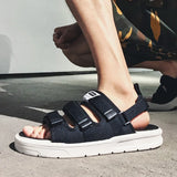 Xajzpa Men Shoes Summer High Quality Casual Flat Shoes Slippers Soft Soled Non-Slip Comfortable Lightweight Beach Sandals Men's