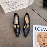 Xajzpa Summer Shoes Ladies Shallow Mouth Pointed Toe Autumn Soft 2025 Grandma New Fall Comfortable High Pumps Thin Heels Women Shoes Au