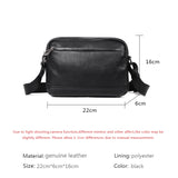 Xajzpa Real Genuine Leather Men Shoulder Bags Casual Men's Messenger Bags First Layer Cowhide Crossbody Bag Fashion Boys Flap Bag