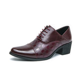 Xajzpa Mens Oxford Genuine Leather Shoes Whole Cut Fashion Pointed Toe Lace-up Formal Business Wedding Dress Shoes for men