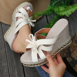 Sandals women wear the new summer fashion diamond platform platform shoes bow-heeled sandals sandals sandals