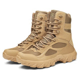 Xajzpa Men Tactical Boots Autumn Special Forces Field Man Boot Lightweight Outdoor Non-Slip Waterproof Shoes Zapatillas Hombre
