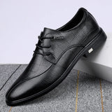 Xajzpa Genuine Leather Men's Formal Shoes Luxury Cowhide Business Leisure Social Men's Wedding Shoes Zapatos Hombre