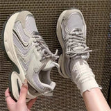 Xajzpa Women's Luxary Sneakers 2025 Mesh Breathable Shoes for Women Sports Running Casual Ladies Fitness Vulcanize Shoes Baskets