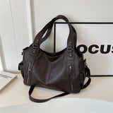 Xajzpa Female Handbag Large Capacity Shoulder Bags Big Stylsih Tote Bag Ladies Soft Leather Hobos Messenger Bags Women Shopper Bag Sac