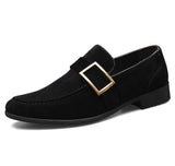 Xajzpa Spring new men's casual frosted trendy leather shoes classic fashionable casual versatile fashionable toe cap single shoes