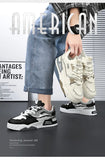 Xajzpa Mens Sneakers Spring Autumn Brand Vulcanized Shoes 2024 Fashion Thick Sole Shoes for Men Male Sport Shoes Tenis Masculino
