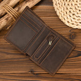 Xajzpa Leather Short Wallet Men Wallet Fashion Luxury Brand Male Bussiness Purse Coins Design Vintage Wallet