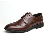 Xajzpa 2025 High Quality Handmade Oxford Dress Shoes Men Genuine Cow Leather Suit Shoes Footwear Wedding Formal Italian Shoes Hot