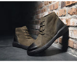 Xajzpa Men's Chelsea Cotton Boots Winter Men's Genuine Leather Shoes High Top Men Plush Sapato Social Masculino Zapatos Para Hombres