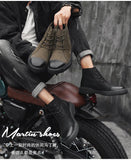 Xajzpa Men's Chelsea Cotton Boots Winter Men's Genuine Leather Shoes High Top Men Plush Sapato Social Masculino Zapatos Para Hombres