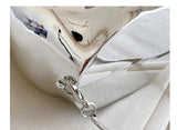 Xajzpa - Niche Design Silver Lipstick Pouch Women Luxury evening Bag Headphone Bag Butt Shape Acrylic Chain Shoulder Purses Crossbody Bag