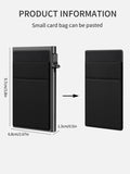 Xajzpa RFID Anti-theft Aluminum Alloy Credit Card Wallet Minimalist Ultra-thin Mini Wallet Intelligent Pop-up Men's and Women's Wallet