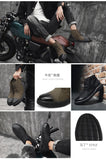 Xajzpa Men's Chelsea Cotton Boots Winter Men's Genuine Leather Shoes High Top Men Plush Sapato Social Masculino Zapatos Para Hombres