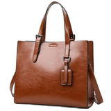 NEW Oil Wax Leather Women Handbags Designers Big Capacity Luxury Handbags Women Shoulder Bags Female Top-handle Bags Sac a Main