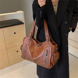 Xajzpa Female Handbag Large Capacity Shoulder Bags Big Stylsih Tote Bag Ladies Soft Leather Hobos Messenger Bags Women Shopper Bag Sac