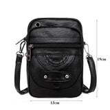 Xajzpa Men'S Shoulder Bag Multi-Function Leather Messenger Bag Casual Crossbody Bags High Quality Male Purse Phone Men'S Chest Pack