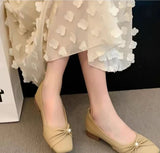 Xajzpa Low order shoes for women's spring summer new flat bottom versatile shoes simple comfortable casual daily single shoes