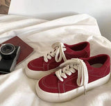Xajzpa Canvas shoes for women flat bottomed casual personalized suitable for spring summer simple comfortable shoes for students