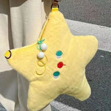 Xajzpa - Kawaii Soft Plush Shoulder Bag Yellow Star Shape Cute Handbag New High Quality Casual Fashion Harajuku Style Crossbody Bag