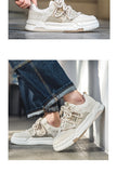 Xajzpa 2025 Men's Sneakers Casual Shoes Fashion Leather Men Non-slip Wear-resistant Comfortable  Couple Shoes Tenis Masculino