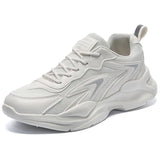 Xajzpa Men's Chunky Dad Shoes: 2025 Summer Breathable Running Sneakers with Thick Soles for Students