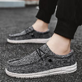 Xajzpa Men Canvas Shoes New Arrival Summer Autumn Comfortable Lightweight Casual Shoes Brand Fashion Flat Loafers Shoes for Men