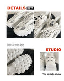 Xajzpa Men's Vulcanized Shoes Luxury Sneakers Harajuku Chunky Sneakers Autumn Running Footwear Male High Fashion Zapatos Hombre