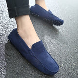 Xajzpa Men Casual Shoes Fashion Men Shoes Handmade Suede Genuine Leather Mens Loafers Moccasins Slip On Men's Flats Male Driving Shoes