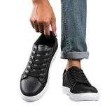 Xajzpa Men's soft soled fashionable business sports shoes spring autumn casual fashion versatile simple comfortable white shoes