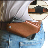 Xajzpa Soft PU Leather Phone Case for Men Pouch Belt Waist Bag for iPhone Huawei Xiaomi Loop Holster Case Wallet Purse Phone Holder