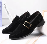 Xajzpa Spring new men's casual frosted trendy leather shoes classic fashionable casual versatile fashionable toe cap single shoes