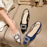 Xajzpa Women Sandals Summer Pointed Toe High Heels Ladies Fashion Banquet Dress Wedding Party Pumps  Designer Women Shoes