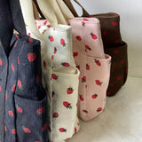 Forest Fresh Corduroy Handbag Sweet and Fashionable Versatile Shoulder Bag Beautiful and Simple Commuter Women's Tote Bag