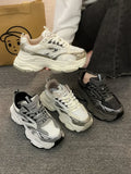 Xajzpa Women Platform Sneakers 2025 Autumn New Fashion Casual Lace Up Sports Shoes Woman Non Slip Walking Shoes Ladies Vulcanize Shoes