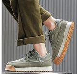 Xajzpa Spring new soft bottom anti slip fashionable versatile lightweight sports board shoes comfortable breathable casual men's shoes