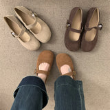 Xajzpa Shoes Rubber Slippers Slipers Women Shallow 2025 Round Toe Mary Janes Shallow Female Shoes Rubber Slippers 2025 Mary Janes Round