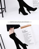 Xajzpa Autumn ladies Over the Knee Boots Outdoor thick heeled non slip shoe Fashion comfortable long boot New casual women's shoes