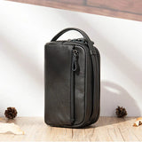 Xajzpa   Men's Clutch Bag Soft Genuine Leather Large Capacity Men Wallets Cell Phone Pocket Business Long Purse Women Make Up Bag